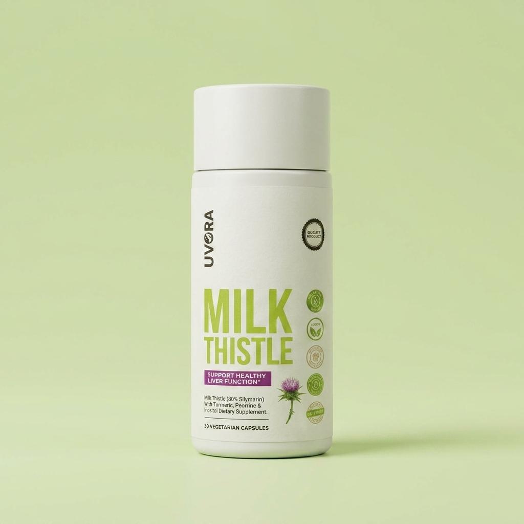 Uvora Milk Thistle bottle